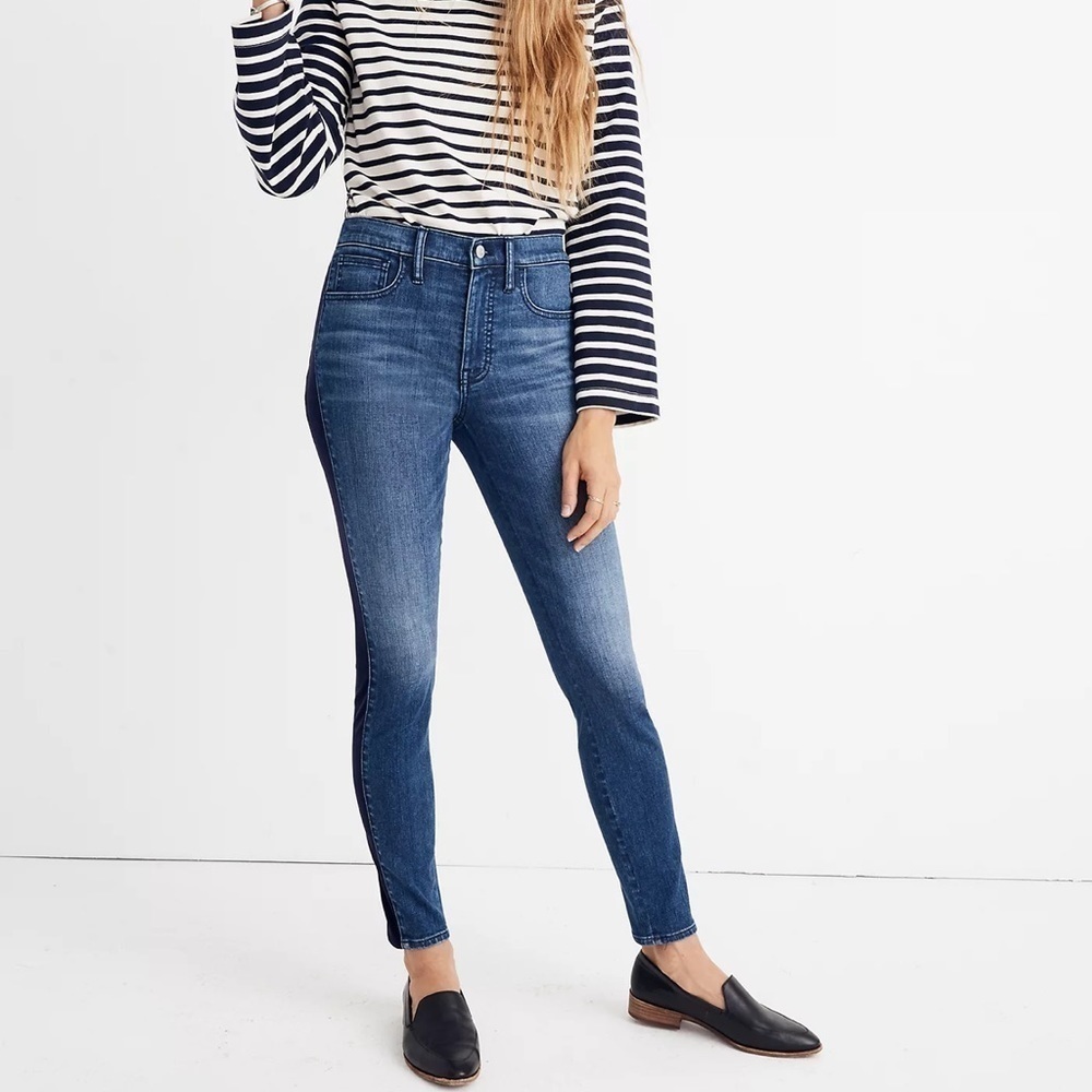 MADEWELL 9” High-Rise Skinny Jeans in Beattie Wash Size 25